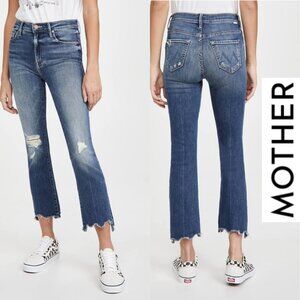 MOTHER | The Insider Crop Step Chew Jeans, size 30